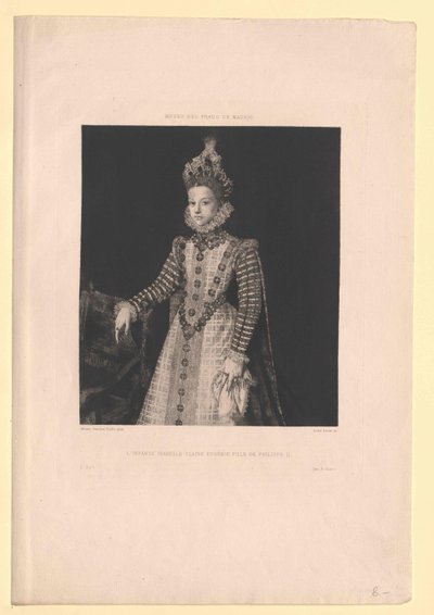 Infanta van Spanje Isabella Clara Eugenia door Artist Unknown