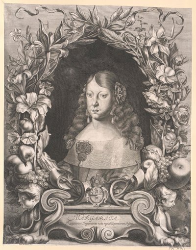 Infanta van Spanje Margaretha Theresia door Artist Unknown