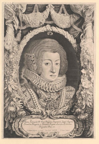 Infanta van Spanje Maria Anna door Artist Unknown