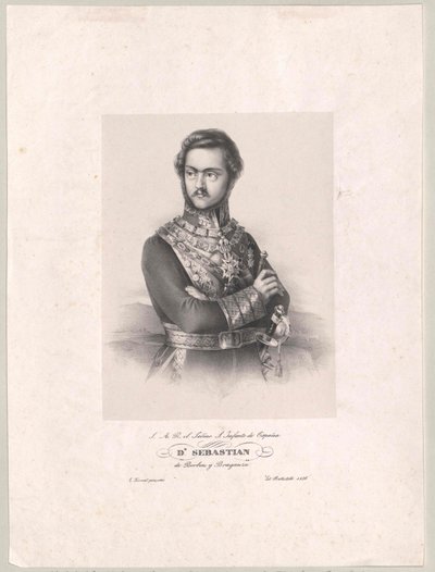 Infante van Spanje Sebastian door Artist Unknown