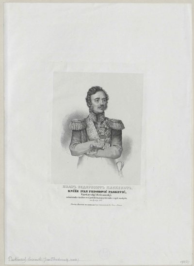 Ivan graaf Paskevich-Erivan door Artist Unknown