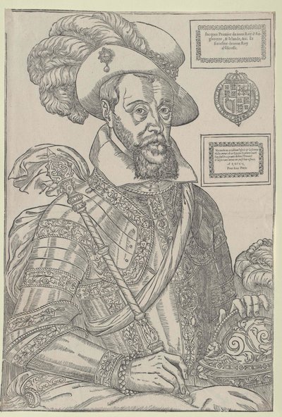 Jakob I koning van Engeland, door Artist Unknown