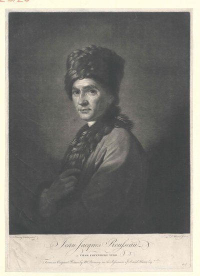 Jean Jacques Rousseau door Artist Unknown