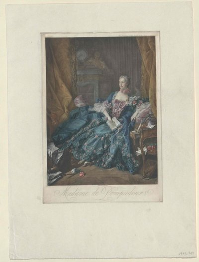 Jeanne Antoinette Poisson Pompadour door Artist Unknown