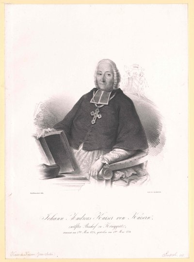 Johann Andreas van Kaiser-Kaisern door Artist Unknown