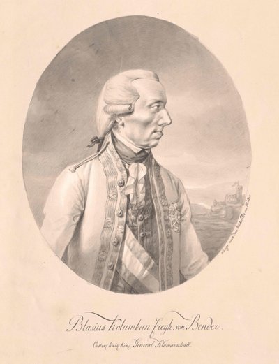 Johann Blaise Baron Buigt door Artist Unknown