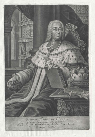 Johann Friedrich Carl graaf Ostein door Artist Unknown