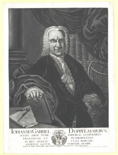 Johann Gabriel Doppelmayr door Artist Unknown