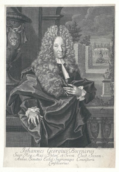 Johann Georg Boerner door Artist Unknown