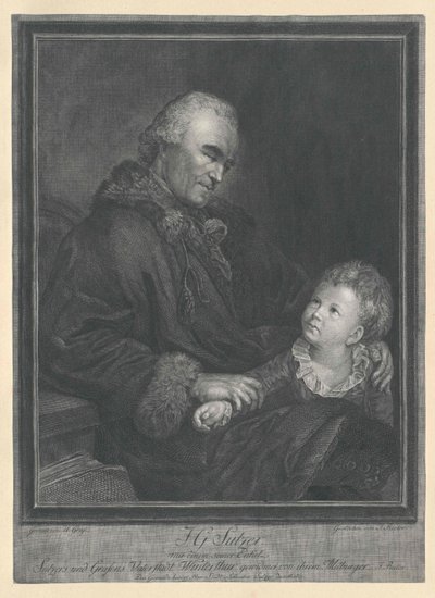 Johann Georg Sulzer door Artist Unknown