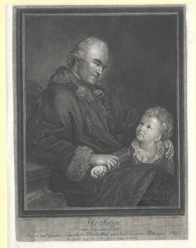 Johann Georg Sulzer door Artist Unknown
