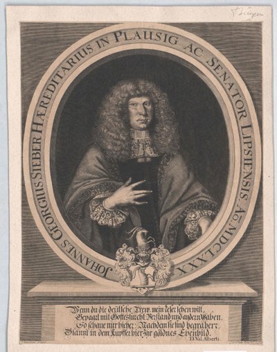 De heer Johann Georg Sifter door Artist Unknown