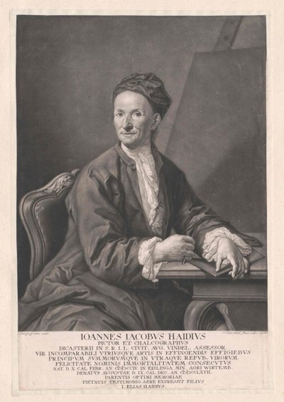 Johann Jakob Haid door Artist Unknown
