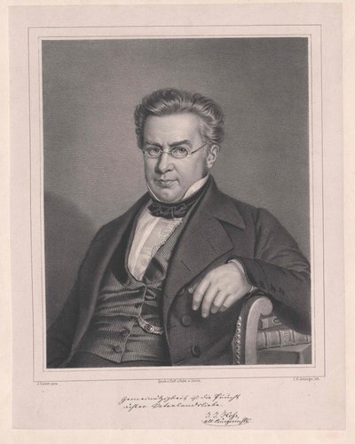 Johann Jakob Hess door Artist Unknown