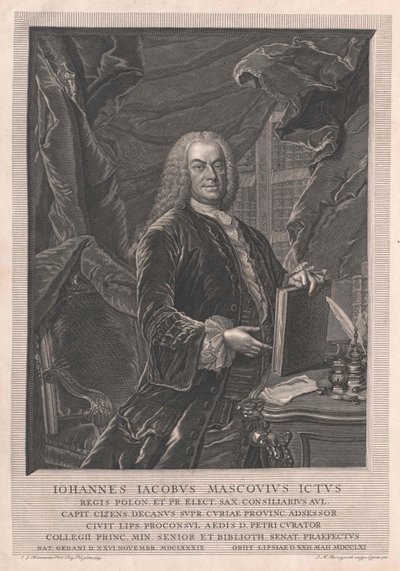 Johann Jakob Mascov door Artist Unknown