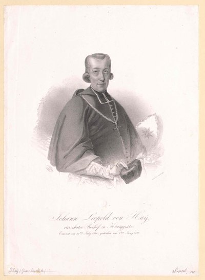 Johann Leopold von Hay door Artist Unknown