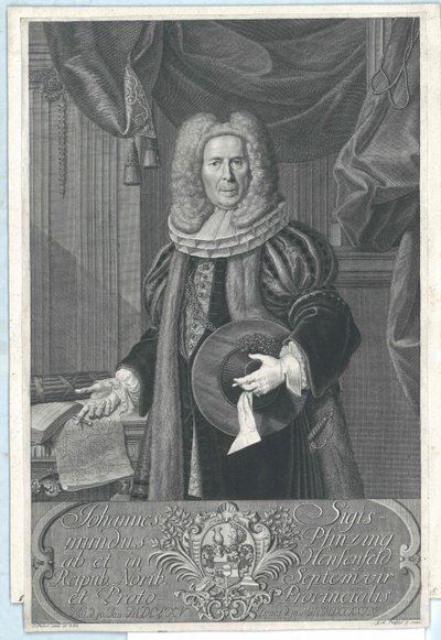 Johann Sigismund Pfinzing van Henfenfeld door Artist Unknown