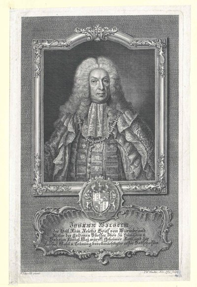 Johann Willem graaf van Wurmbrand-Stuppach (afdrukken) door Artist Unknown