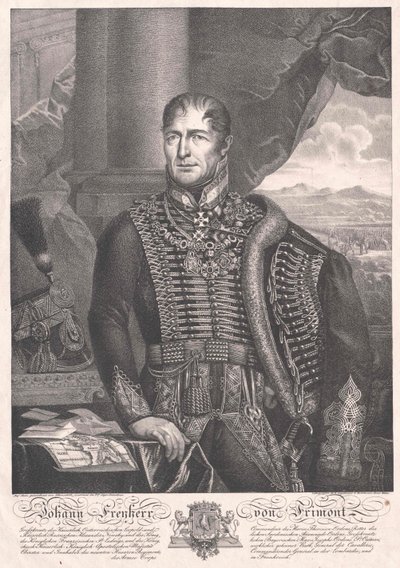 Johann count Frimont von Palota door Artist Unknown