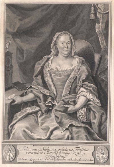 Johanna Susanna Fritsch door Artist Unknown