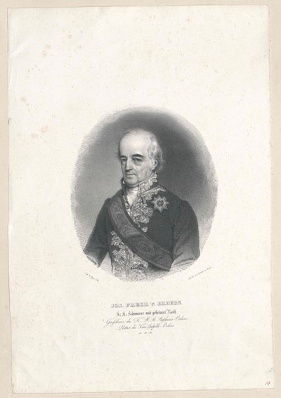 Joseph Augustin baron von Erberg door Artist Unknown