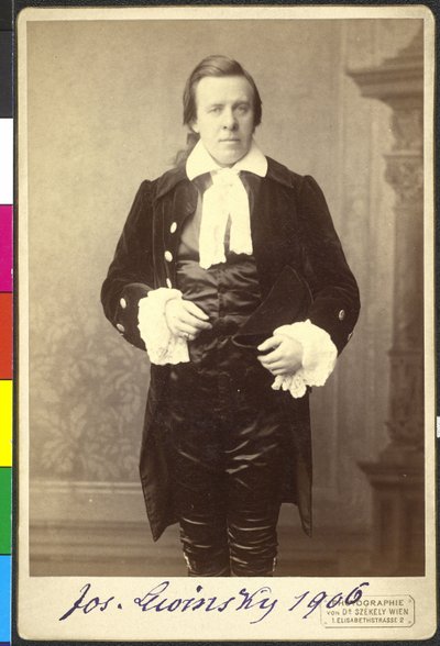 Joseph Lewinsky in "Pitt und Fox" door Rudolf van Gottschall door Artist Unknown