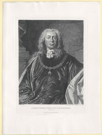 Joseph Wenzel count of Liechtenstein door Artist Unknown