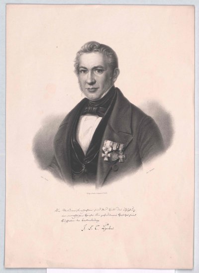 Karl Friedrich Franz Hecker door Artist Unknown