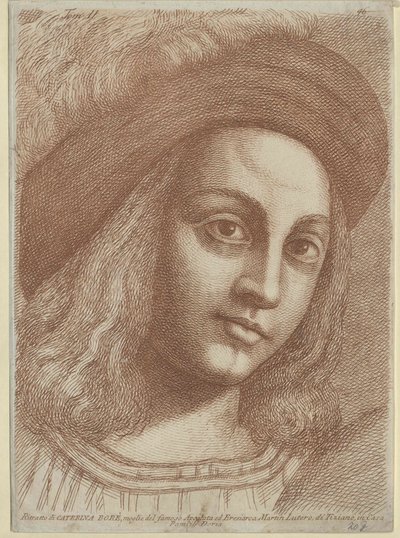 Katharina von Bora (afdruk) door Artist Unknown