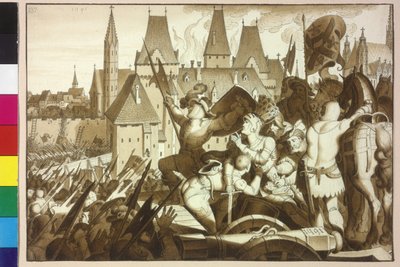 Koning Maximiliaan I herovert Wenen en het kasteel van zijn voorouders door Artist Unknown