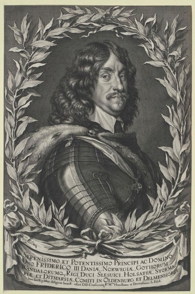 Koning van Denemarken Frederik III door Artist Unknown