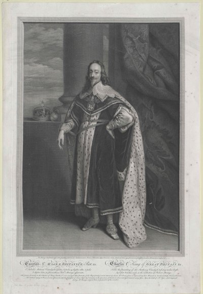 Koning van Engeland Charles I door Artist Unknown