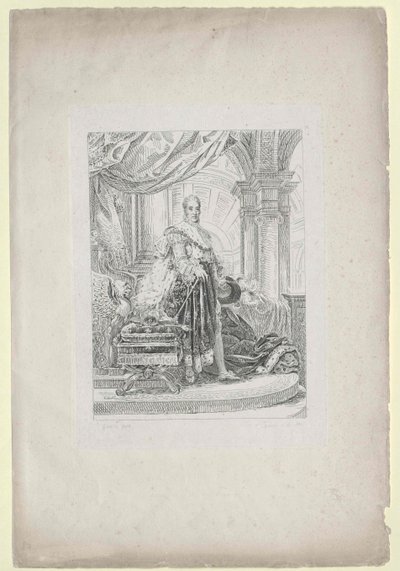 Koning van Frankrijk Charles X. door Artist Unknown