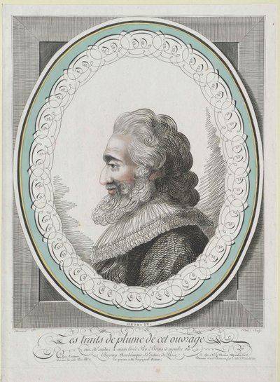 Koning van Frankrijk Hendrik IV door Artist Unknown