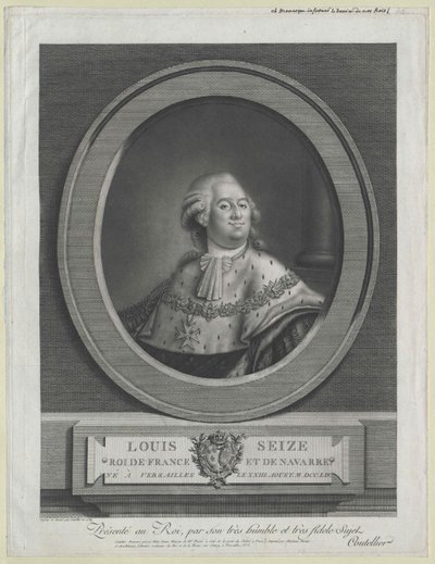 Koning van Frankrijk Lodewijk XVI door Artist Unknown