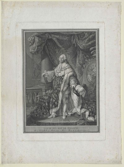 Koning van Frankrijk Lodewijk XVI door Artist Unknown