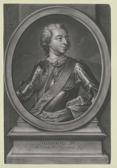 Koning van Frankrijk Lodewijk XV door Artist Unknown
