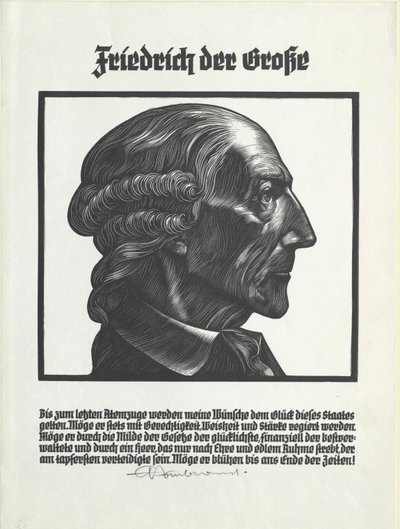 Koning van Pruisen Frederik II door Artist Unknown