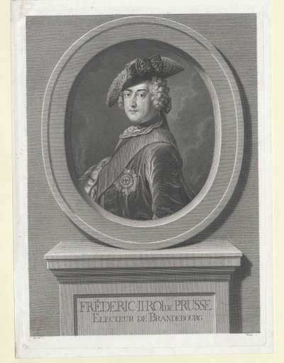 Koning van Pruisen Frederik II door Artist Unknown