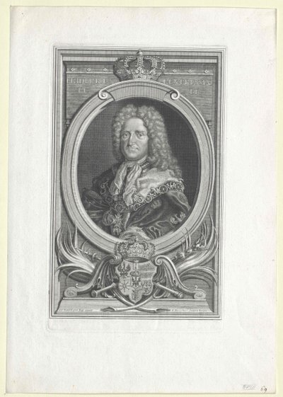 Koning van Pruisen Frederik I door Artist Unknown
