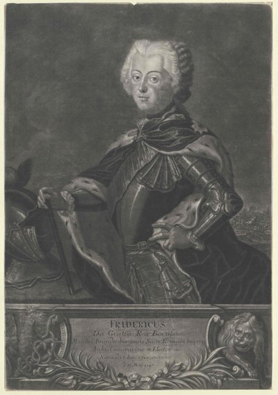 Koning van Pruisen Frederik II door Artist Unknown