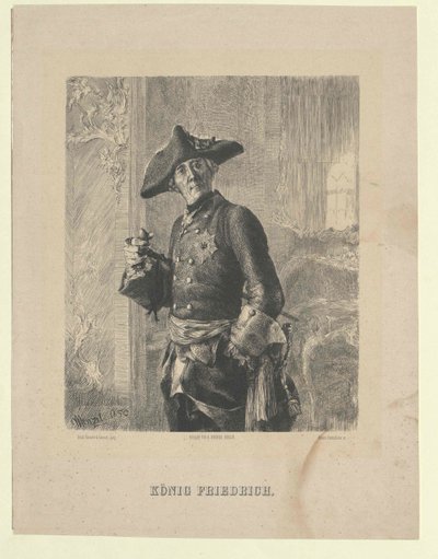 Koning van Pruisen Frederik II door Artist Unknown