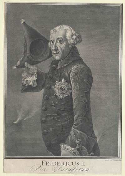 Koning van Pruisen Frederik II door Artist Unknown