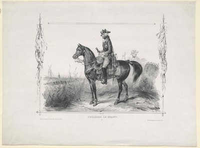 Koning van Pruisen Frederik II door Artist Unknown