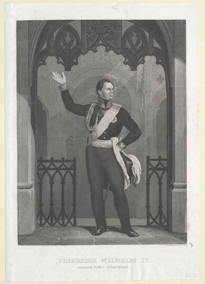 Koning van Pruisen Frederik Wilhelm IV door Artist Unknown