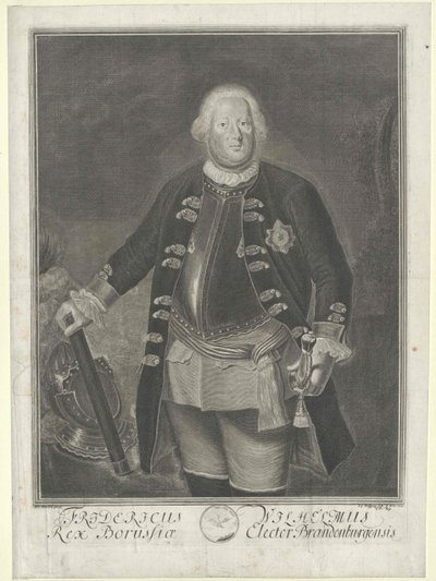 Koning van Pruisen Frederik Willem I door Artist Unknown