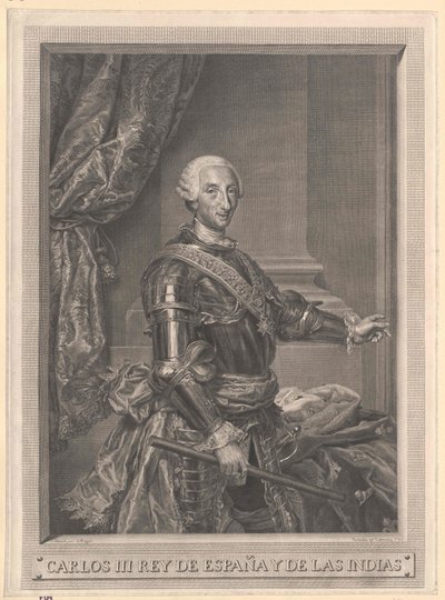 Koning van Spanje Karel III door Artist Unknown