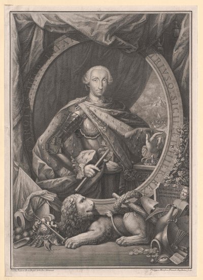 Koning van Spanje Karel III door Artist Unknown