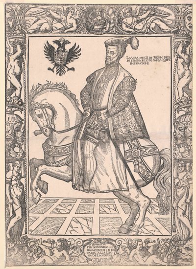 Koning van Spanje Philipp II door Artist Unknown