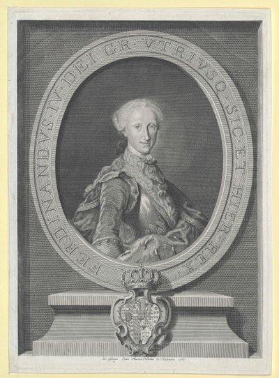 Koning van de Twee Siciliën Ferdinand I door Artist Unknown